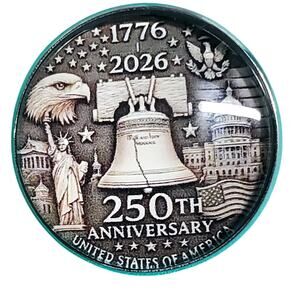 250 Years of America USA Anniversary Pin Enamel Pin - 1"